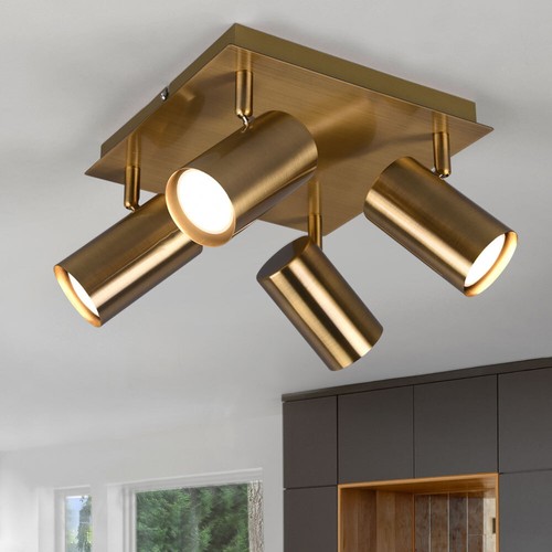 Spot led plafond laiton - spot, en