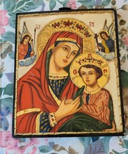 Icone byzantine sur bois - sur, fait