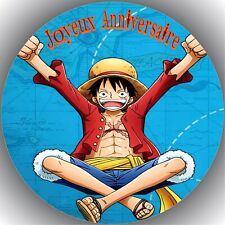 One Piece.   Décoration de gâteau comestible, Azyme, disque diam.20cm.