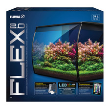 Fluval Flex 2.0 – Moderne 34L Süßwasseraquarium Avec LED & Système de Filtration