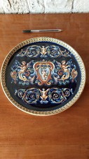 PLAT CIRCULAIRE GIEN DECOR RENAISSANCE  DIAMETRE 28 CM