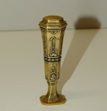 -JOLI ANCIEN SCEAU VERMEIL Monogrammé LL  COLLECTION DECO BUREAU VITRINE  D