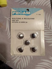 5 boutons à recouvrir 60 ou