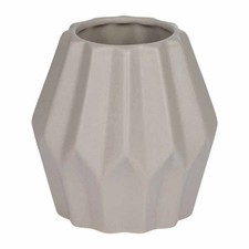 Vase Déco en Céramique "Origami" 12cm Taupe