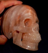 Cranium En Aventurine, Réaliste 1398,8G 132X101X85MM, Pierre De Guérison