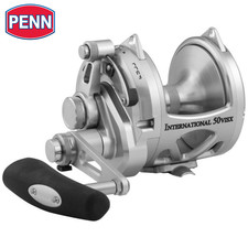 Moulinet conventionnel 2 vitesses PENN Saltwater International VI 50VISX Silver