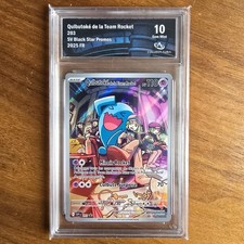 Qulbutoké de la Team Rocket SVP 203 FR gradée Collect Aura 10