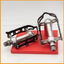 PÉDALES D'ENREGISTREMENT CAMPAGNOLO 1037 SUPERLEGGERI ACIER VINTAGE QUILL...