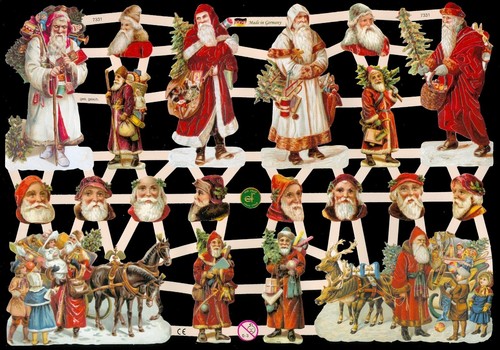 Victorian die cut paper - cut, scraps