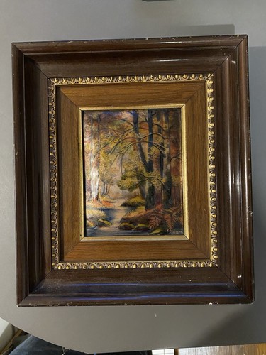 Tableau émaux limoges bois - limoges,
