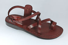  Romain Biblique Chaussures De Jésus Sandales En Cuir Marron Pour Hommes 36-50