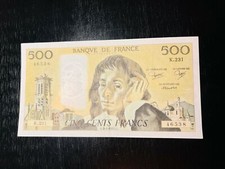 France banknote 500 francs - france,