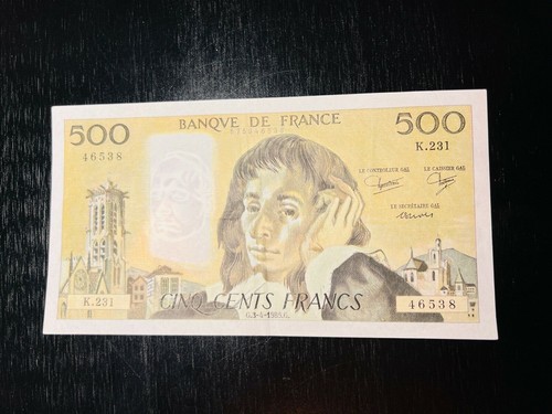 France banknote 500 francs - france,