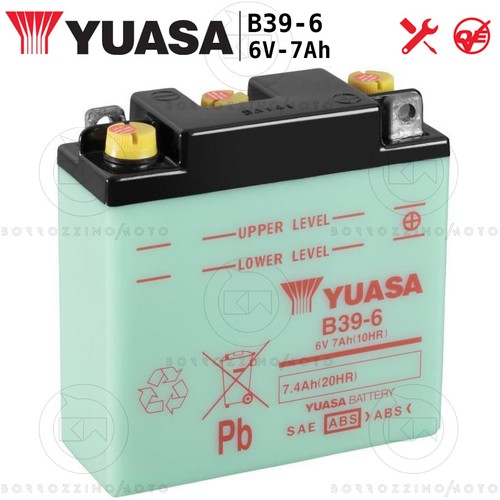 Batterie yuasa b39 7ah - batterie, 6v
