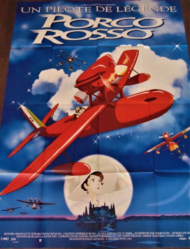 Porco rosso affiche originale - rosso,