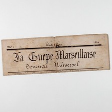 JOURNAL MANUSCRIT La Guêpe