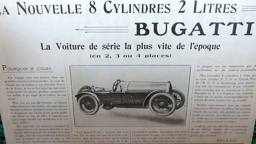 Bugatti cylindres 2 - 2, litres