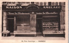 CPA CHAMBERY - SAVOIE 73 - 80 PLACE St LEGER - MAISON AMBLARD  RIDEAUX DENTELLES