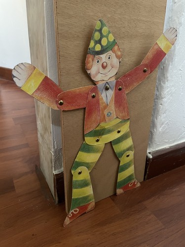 Ancien pantin clown - pantin,