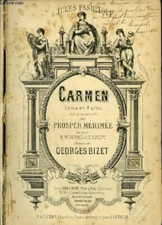 Bizet Carmen opéra partition chant-piano reliée ancienne éditions Choudens