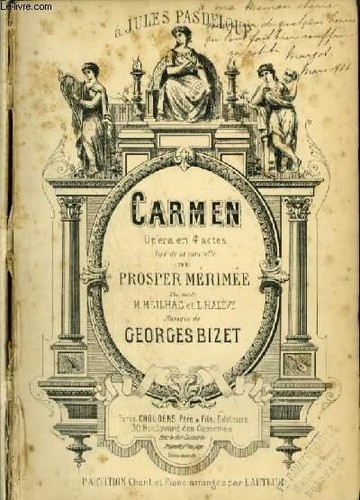 Bizet carmen opéra - bizet, partition