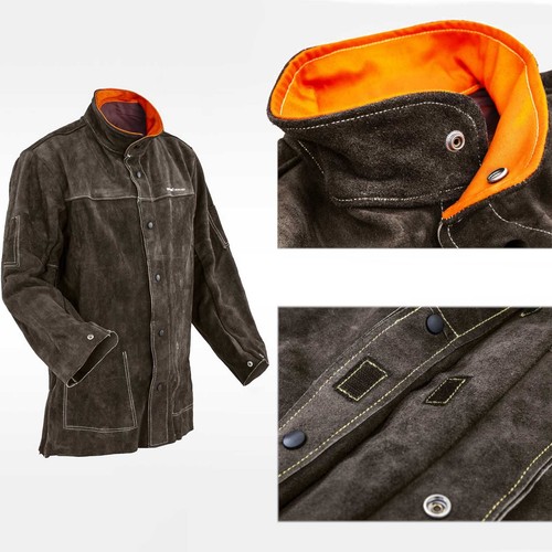 Veste protection cuir - de, en