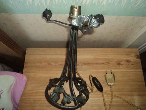 Ancien pied lampe - ancien,