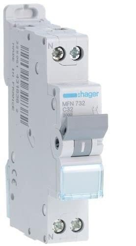 Disjoncteur modulaire hager - disjoncteur,