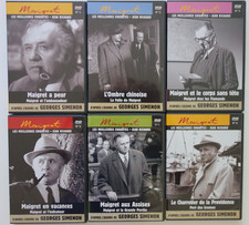 42 dvd  Maigret - 30 avec Jean Richard  +  12 avec B.Cremer. Utilisés 1 fois