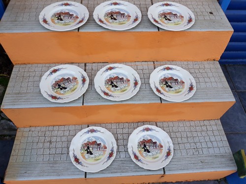 Lot assiettes plates dessert - plates,