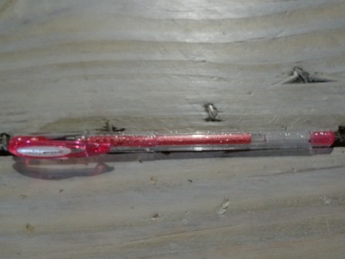 Stylo bille pailleté rose - stylo,
