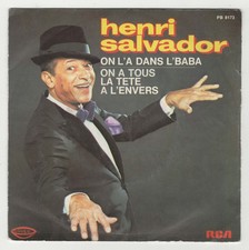 Vinyle 45 tours - Henri Salvador - On l'a dans l'baba - 1978