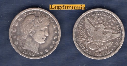 Quarter dollar 1899 - dollar, barber