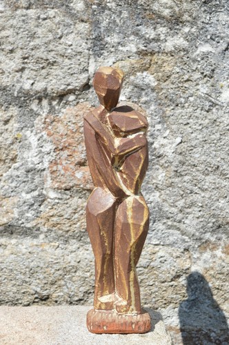 Sculpture grès signée alain - sculpture,