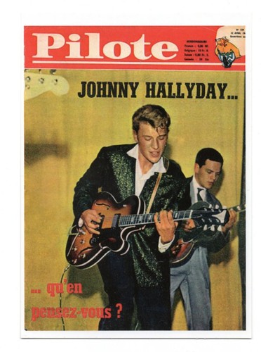 Johnny hallyday carte - carte, postale