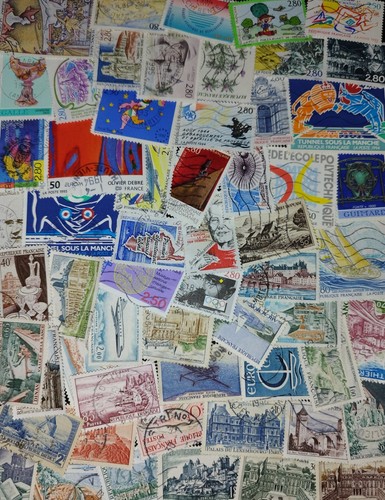 Vrac timbres oblitérés - timbres,