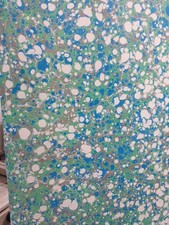 Papier marbré à la cuve de