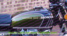 Réservoir d'essence Honda CB 350 K3 K4 Super Sport 71-73 vert olive noir...