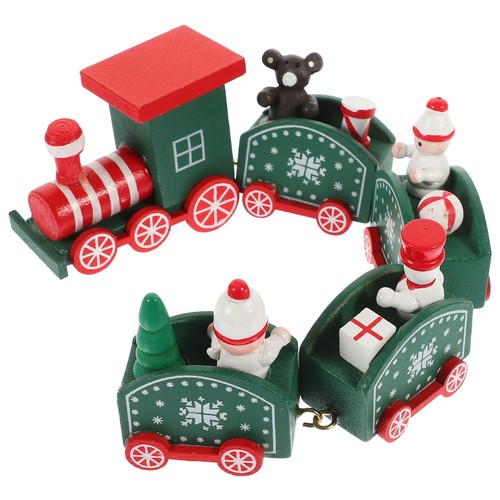 Train bois noël - train, en