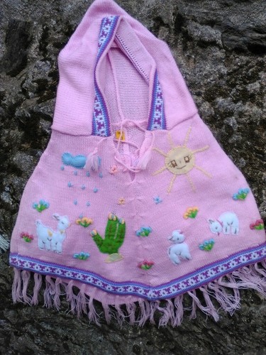 Poncho enfant bebe ethnique - enfant,