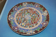  assiette ancienne en faïence , émaux , "Thoune" -----/B3/