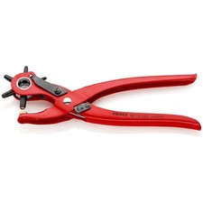 Knipex Pince emporte-pièces revolver revêtement poudre, rouge 220 mm 90 70 220