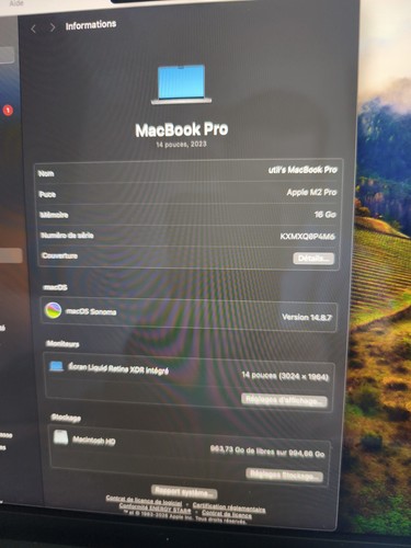 Macbook pro 2023 - 14",