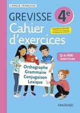 Cahier Grevisse - Français - 4e - Edition 2021 - Carrère, Ariane