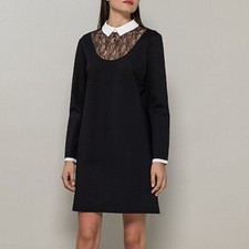 Robe en viscose avec dentelle noir ZAPA neuve T.38