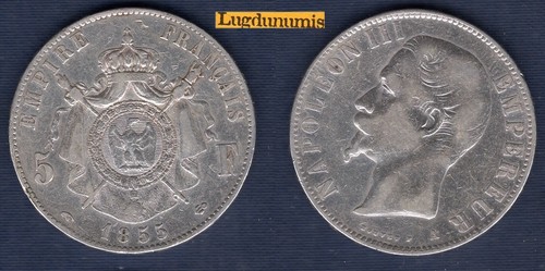 Francs napoléon iii tete - francs,