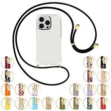 Collier (O) pour Apple iPhone 15 Pro Coque avec cordon Etui Case Couverture