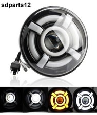 Phare Avant LED Rond 40W 7" Feu de Route Croisement Diurne DRL Pour Moto 4x4 VTT