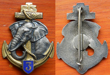 3° RÉGIMENT DE TIRAILLEURS SÉNÉGALAIS, ÉLÉPHANT, DOS GRENU - DRAGO BÉRANGER