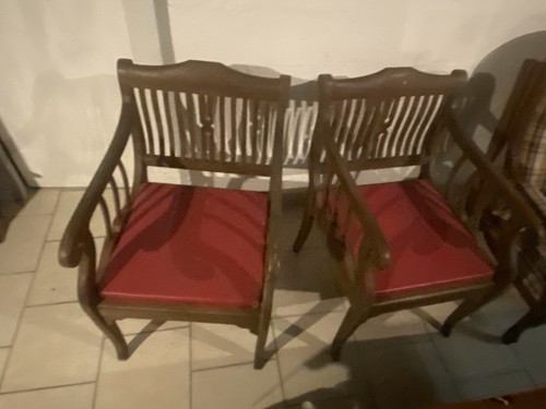 Paire fauteuils anciens - paire,
